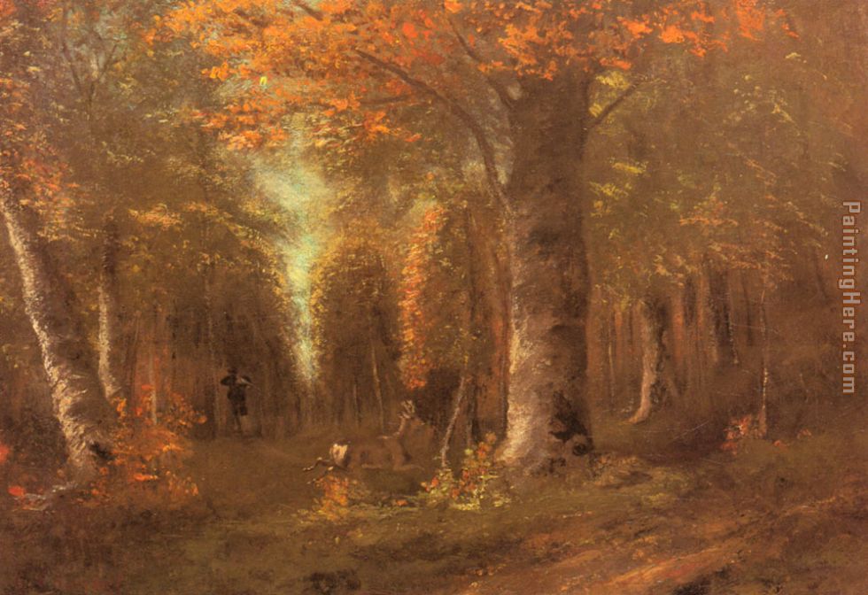 Gustave Courbet Forest in Autumn